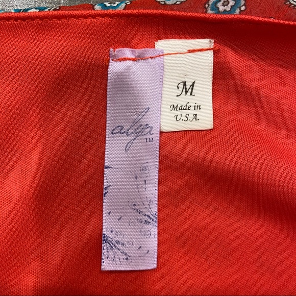 🌲3/$20 Alya Paisley Print Dress M - Picture 6 of 6